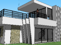 Mẫu nhà phố,su nhà phố,file sketchup nhà phố