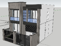 su nhà phố,file sketchup nhà phố,model su nhà phố