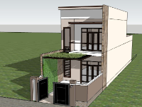 su nhà phố,file sketchup nhà phố,model su nhà phố