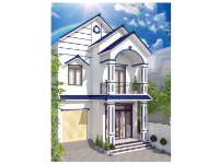 Mẫu nhà phố 2 tầng mái thái 7x18m