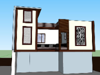 su nhà phố,model su nhà phố,file sketchup nhà phố