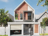 Mẫu nhà phố 2 tầng sketchup đẹp