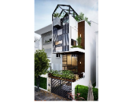 Mẫu nhà phố 3 tầng 1 tum 3dmaxx