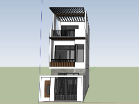 Mẫu nhà phố 3 tầng 5x15m