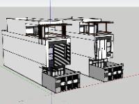 nhà phố 3 tầng,su nhà phố,sketchup nhà phố,su nhà phố 3 tầng