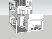 nhà phố 3 tầng,nhà phố,model nhà phố 3 tầng