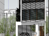 su nhà phố,file sketchup nhà phố,model su nhà phố