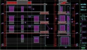 Mẫu nhà phố 4 tầng 4x13m