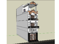 su nhà phố,file sketchup nhà phố,model su nhà phố