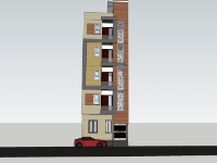Mẫu nhà phố,nhà phố 5 tầng,model nhà phố