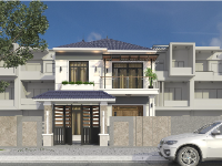 Mẫu nhà phố mái nhật 9x12m
