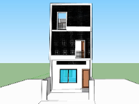 Mẫu nhà phố tầng 3 tầng 5x15m
