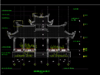 mẫu chùa,chi tiết mái,chùa,file cad chùa đẹp,bản vẽ chi tiết chùa,mẫu nhà tiền tế chi tiết