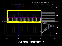 Mẫu nhà văn hóa 2 tầng kích thước 17x13m full bản vẽ kiến trúc, điện nước.