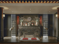 Mẫu phòng thờ đẹp file 3dmax