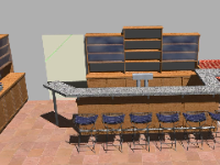 sketchup quầy bar,sketchup quầy,file 3d sketchup quầy bar