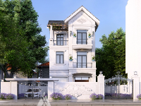 Mẫu revit kiến trúc nhà phố mái thái tân cổ điển 7x10m