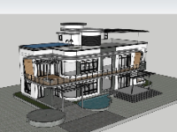 biệt thự hiện đại,biệt thự sketchup,sketchup biệt thự,sketchup biệt thự 2 tầng hiện đại,sketchup biệt thự 2 tầng,biệt thự 2 tầng