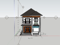 biệt thự 2 tầng,biệt thự 2 tầng sketchup,su biệt thự 2 tầng,sketchup biệt thự 2 tầng