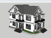 biệt thự 2 tầng,su biệt thự,biệt thự 2 tầng mái nhật,sketchup biệt thự,su biệt thự 2 tầng,sketchup biệt thự 2 tầng