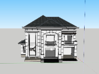 biệt thự 2 tầng,su biệt thự,sketchup biệt thự,su biệt thự 2 tầng,biệt thự tân cổ điển