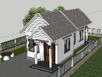 nhà cấp 4,nhà cấp 4 sketchup,sketchup nhà cấp 4,su nhà cấp 4