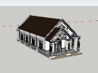 nhà cấp 4,nhà cấp 4 mái nhật,su nhà cấp 4,sketchup nhà cấp 4