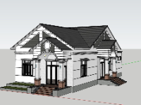 nhà cấp 4,su nhà cấp 4,sketchup nhà cấp 4,nhà cấp 4 sketchup