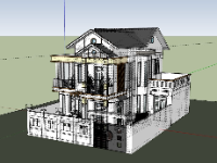 nhà phố 2 tầng,sketchup nhà phố,su nhà phố,sketchup nhà phố 2 tầng,nhà phố sketchup