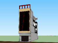 nhà 4 tầng,phối cảnh nhà phố,mẫu sketchup nhà phố 4 tầng,thiết kế nhà phố đẹp,bản vẽ nhà phố