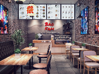 Mẫu sketchup quán Bao Fam