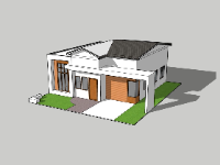 nhà cấp 4,su nhà cấp 4,sketchup nhà cấp 4