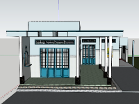 nhà cấp 4,su nhà cấp 4,sketchup nhà cấp 4