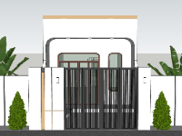 Mẫu su nhà phố 1 tầng 5x20m đẹp mắt