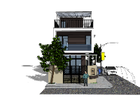 Mẫu su nhà phố 3 tầng 5.65x22m
