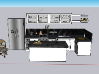 su phòng bếp,sketchup phòng bếp,phòng bếp