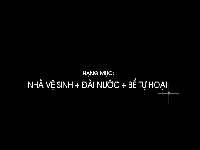 Mẫu thiết kế Autocad nhà vệ sinh + Đài nước + Bê tự hoại