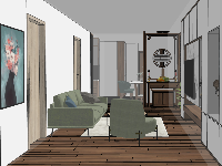 Mẫu thiết kế dựng 3dsu nội thất căn hộ