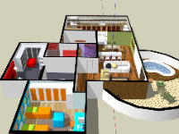 model su căn hộ,file sketchup căn hộ,model sketchup căn hộ