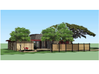 Mẫu thiết kế sketchup nhà cấp 4