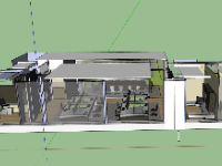 Mẫu thiết kế văn phòng sketchup