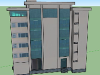 Mẫu tòa nhà văn phòng file sketchup