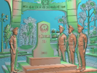 Mẫu tranh cột mốc đẹp file jdp