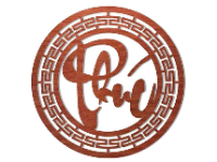 Mẫu triện tròn chữ phúc cnc