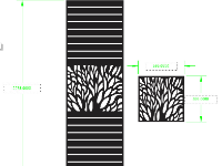 Mẫu vách cổng cnc hình cây đẹp