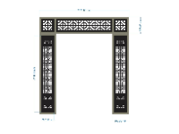 Mẫu vách ngăn cnc file dxf đẹp