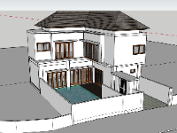 Mẫu villa 2 tầng 10x10m