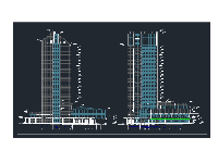 Miễn phí bản vẽ cad mặt đứng khách sạn cao tầng