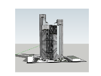 dựng 3d su mẫu nhà văn phòng,văn phòng cao tầng file su,file sketchup bao cảnh nhà văn phòng