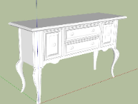 Miễn phí mẫu sketchup bàn ghế cổ điển